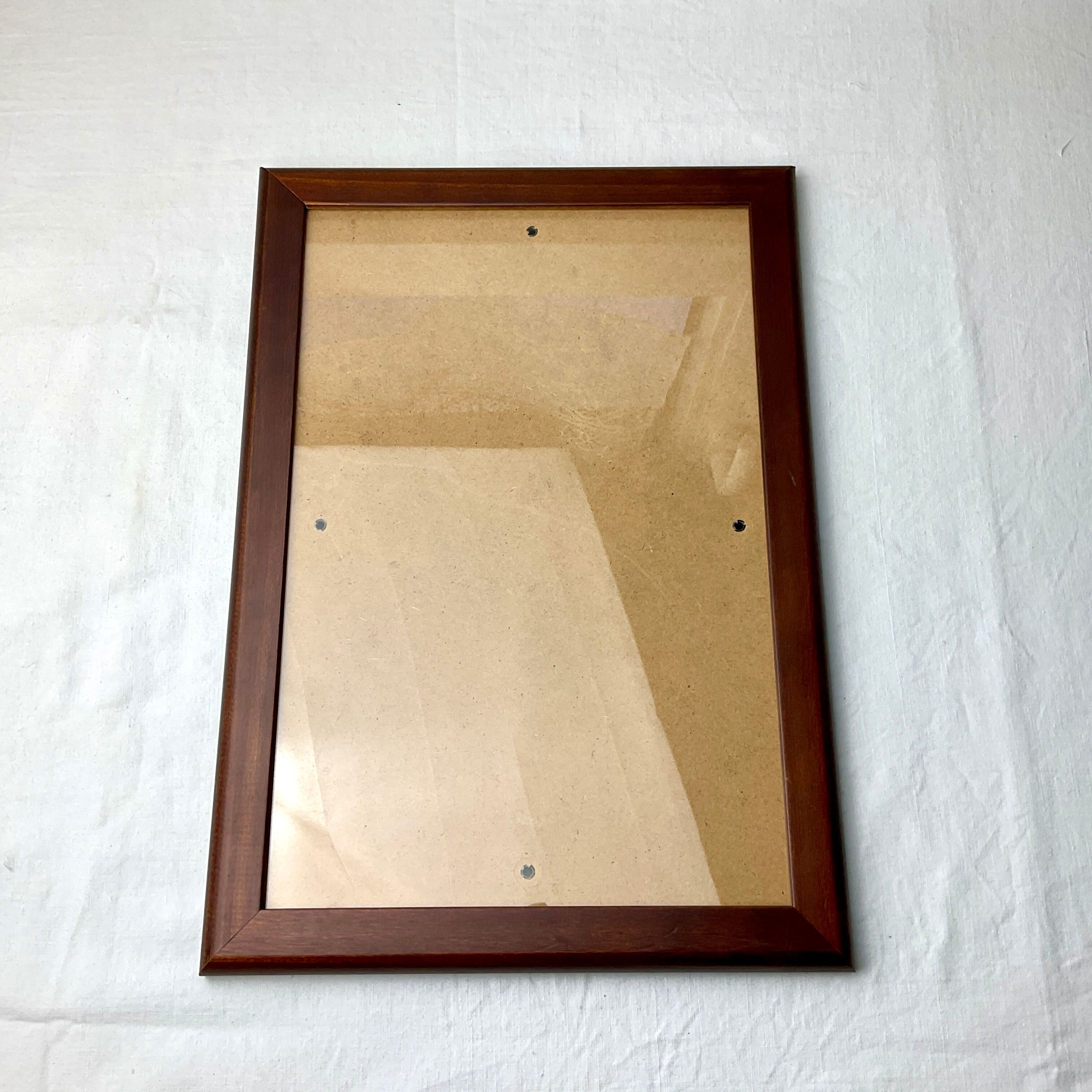 Dark wood frame