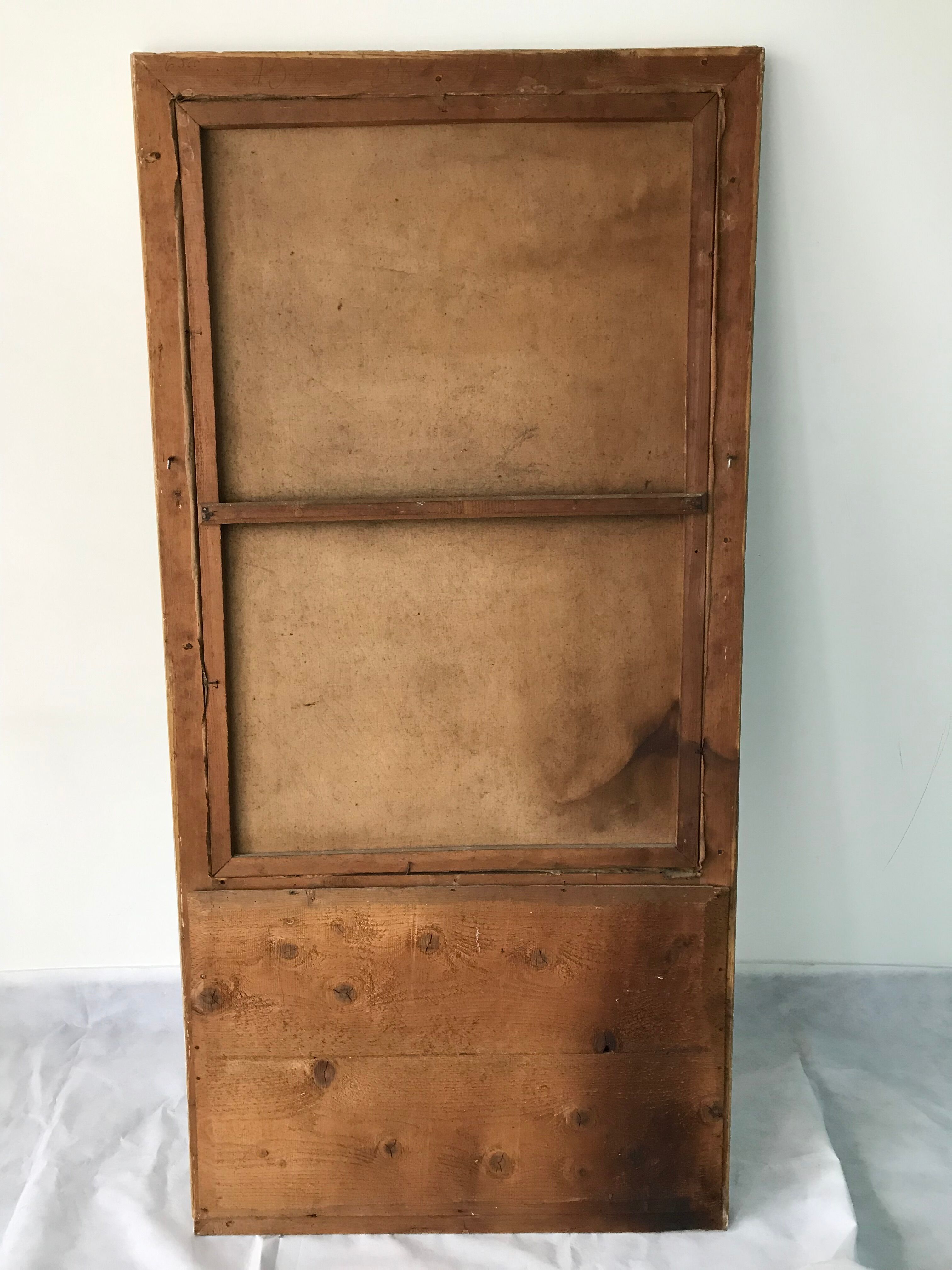Miroir trumeau 19ème siècle jeu d'enfants  144 x 70 cm