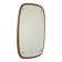 1960s Scandinavian oval mirror in oak