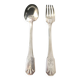 Boulenger cutlery with YR or RY monograms, silver-plated metal