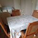 Set of 4 wood and leather chairs