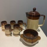 Enameled stoneware coffee service