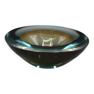 Cendrier vintage sommerso verre