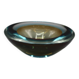 Cendrier vintage sommerso verre de murano flavio poli seguso italie 1970