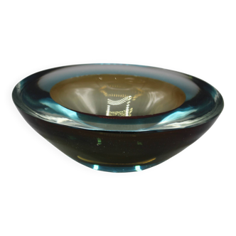 Cendrier vintage sommerso verre de murano flavio poli seguso italie 1970
