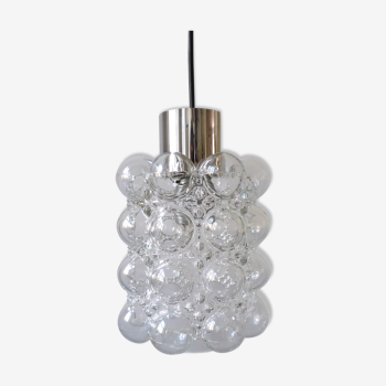 Bubble glass hanging lamp by Helena Tynell for Limburg Glashàtte, 1960s