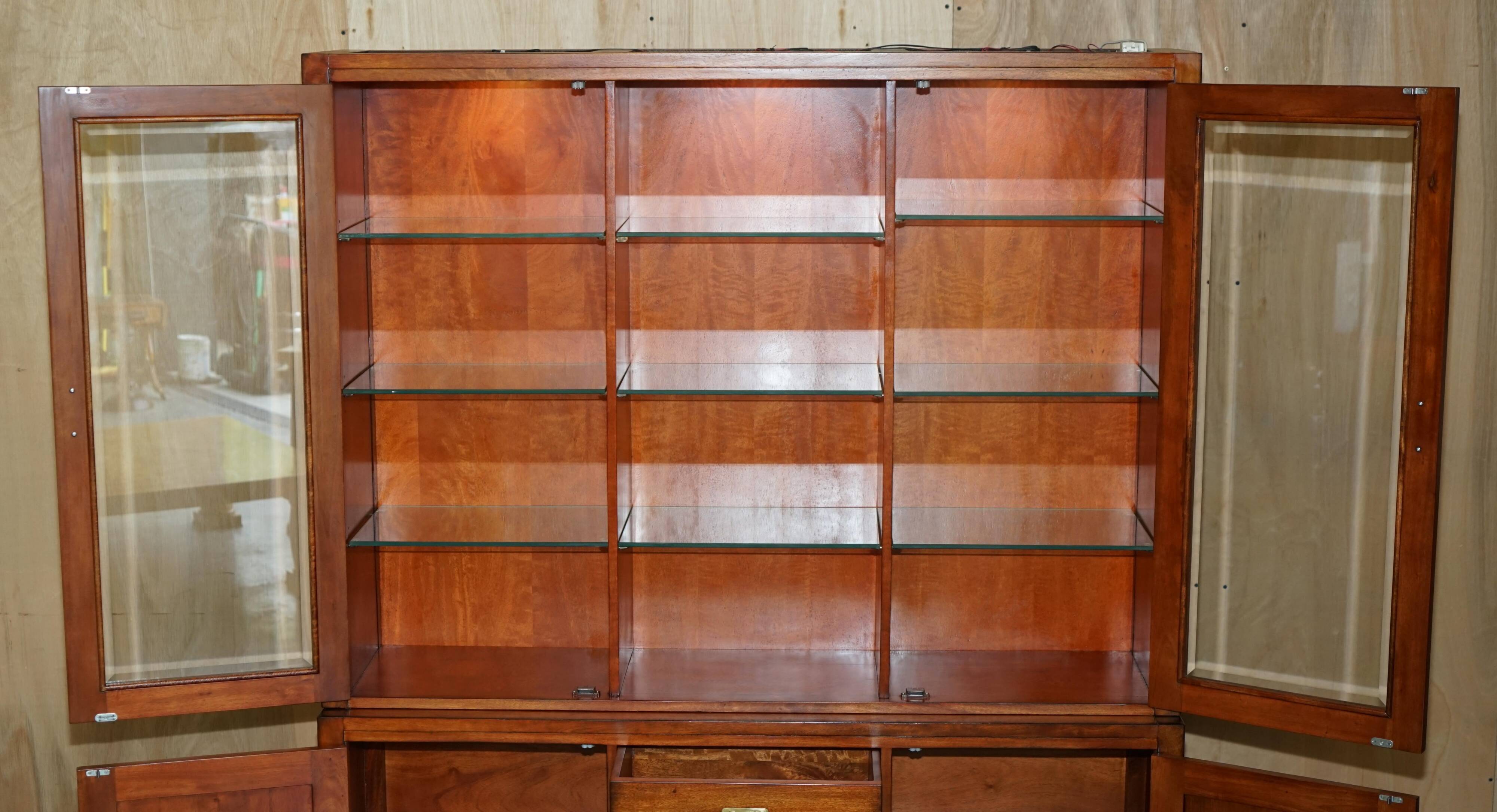 Bibliothèque Vintage Triples Spots Lumineux Armoire de Campagne Militaire Multiyork