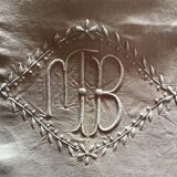 Linen sheet 2 people marked MB