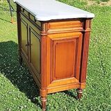 Wooden marble tray dresser