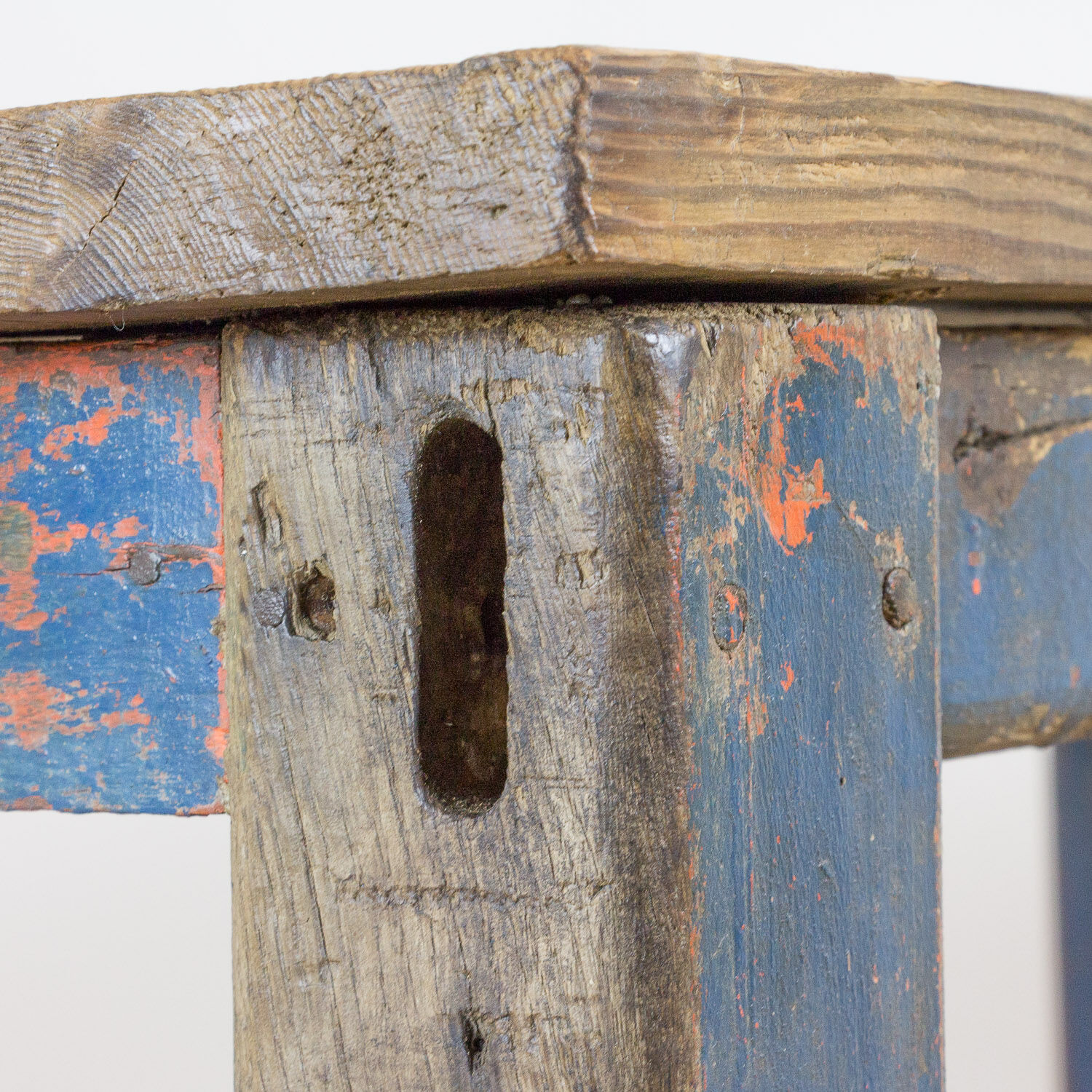 Blue industrial worktable