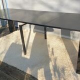Table with extendable mechanism XXL black lacquer