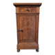 Antique French oak bedside table, early 20th century.
