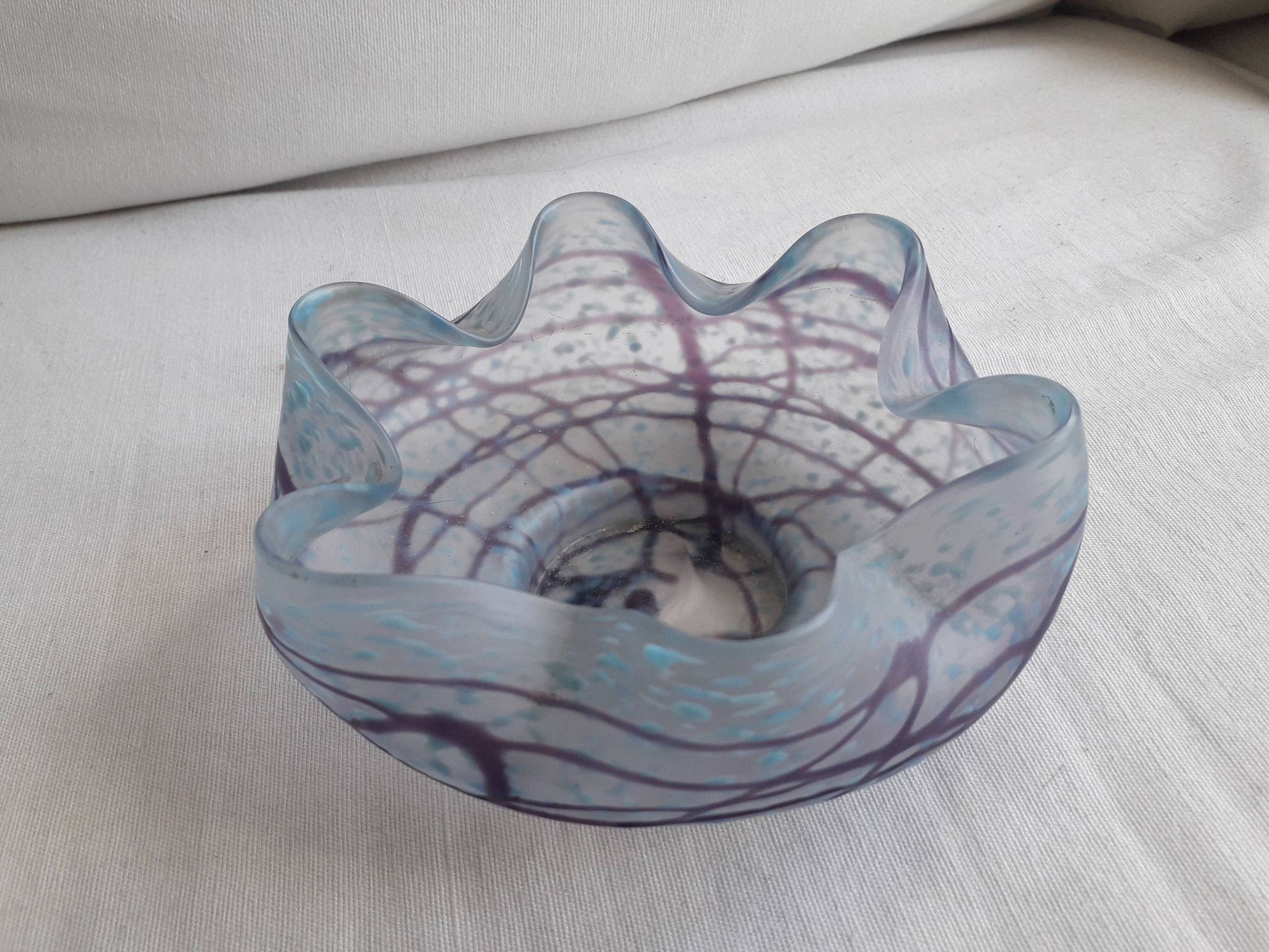 Very original vintage glass pocket emptier