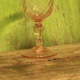 Set of vintage pink glasses