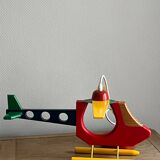 Wooden helicopter suspension