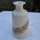 Vintage Soliflore in White Opaline with Feather Motif — Blown Glass (Pon