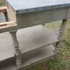 Grand meuble style drapier en bois et zinc