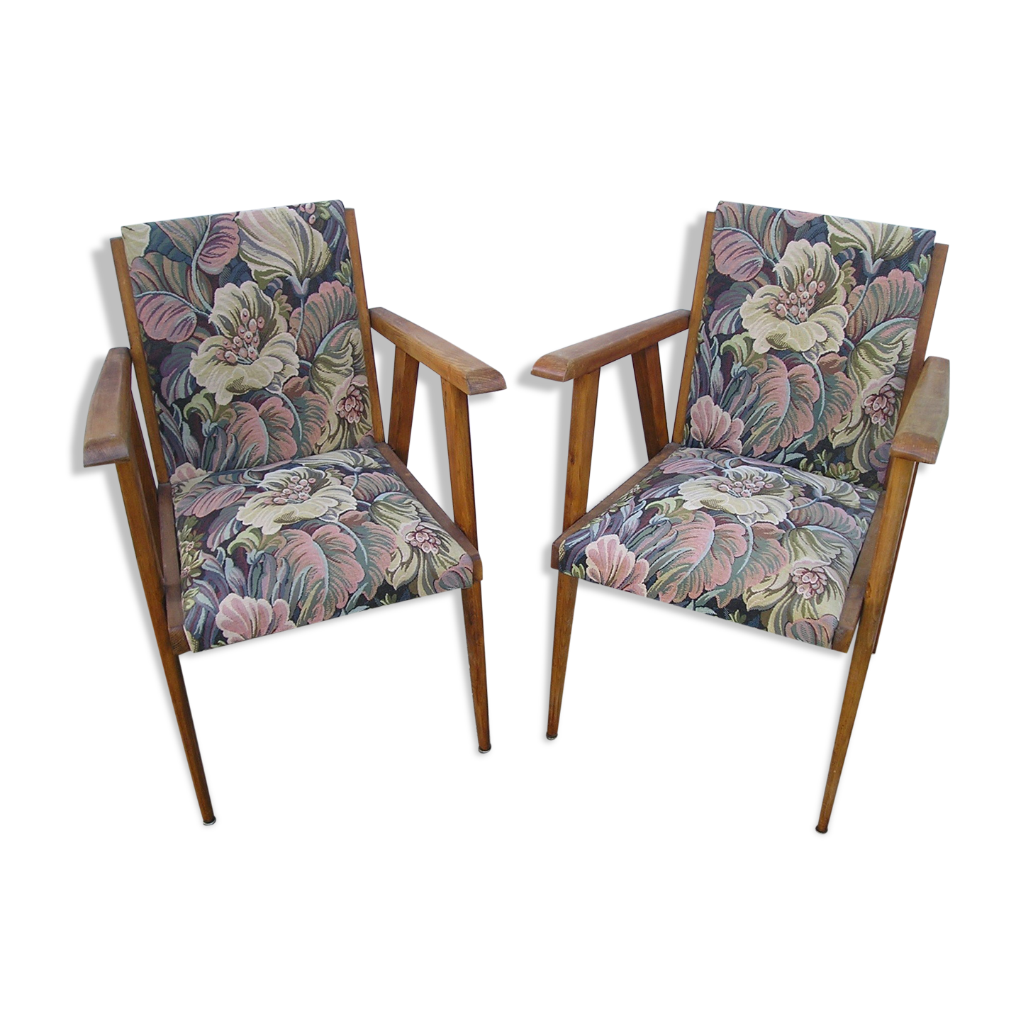 Pair of armchairs bridges of 50-60 years