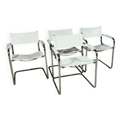 Fauteuils S33 en Cuir, attribués à M.Stam pour Fasem, Italie – 1970