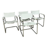 S33 Leather Armchairs, attributed to M. Stam for Fasem, Italy – 1970