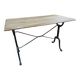 Table de café en chêne et fonte