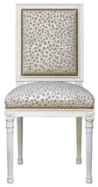 Pair of Louis XVI Jacob chairs. New. Production Harvester