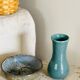 Blue ceramic vase