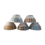 Set of 5 vintage bowls
