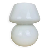 Lampe champignon opaline blanche vintage