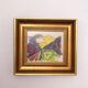 Swedish Oil on Panel “Abstract Landscape” by Bror Hvistendahl Vintage