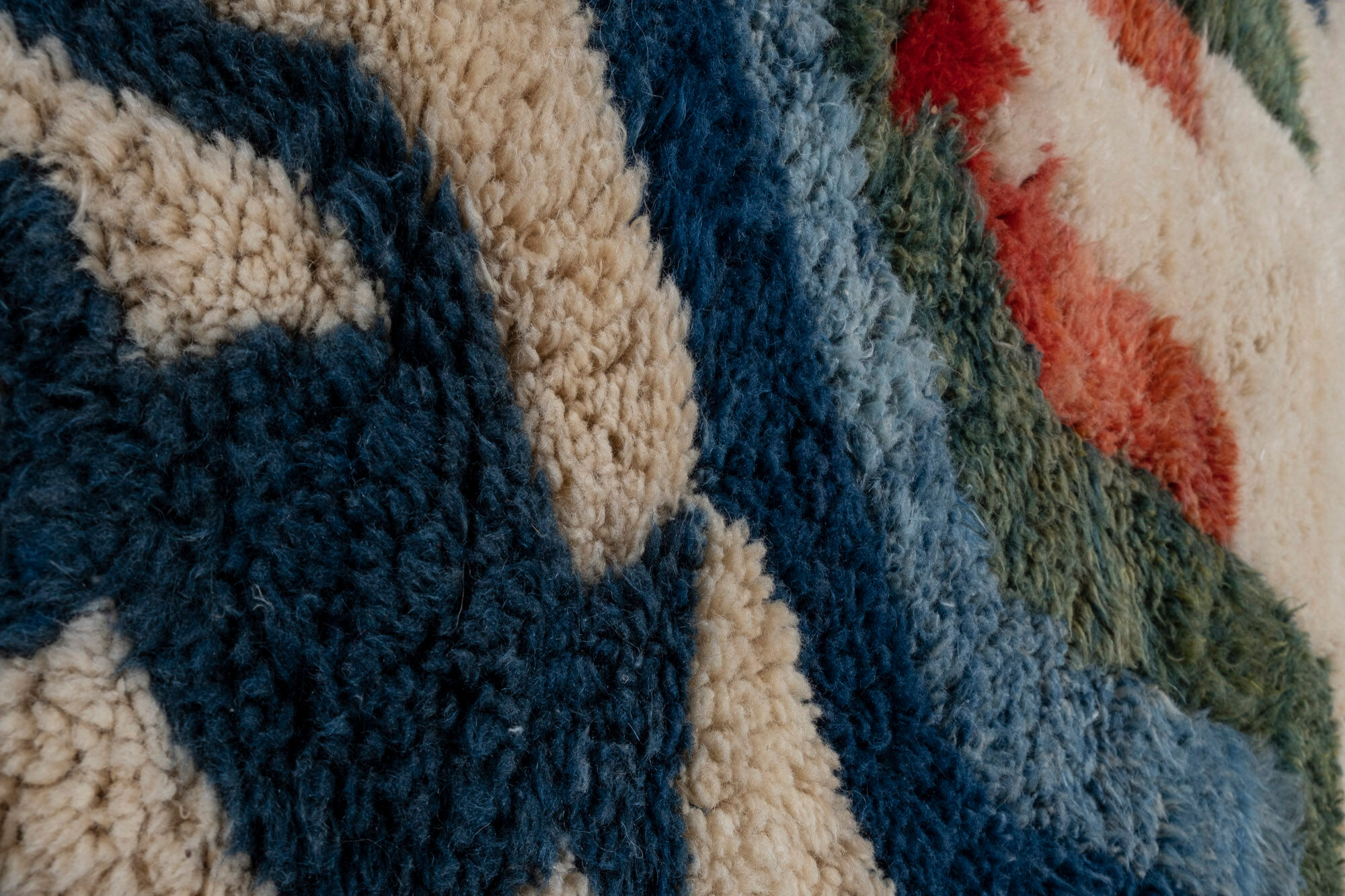 Vintage Turkish Mohair Tulu Rug 125 x 180 cm