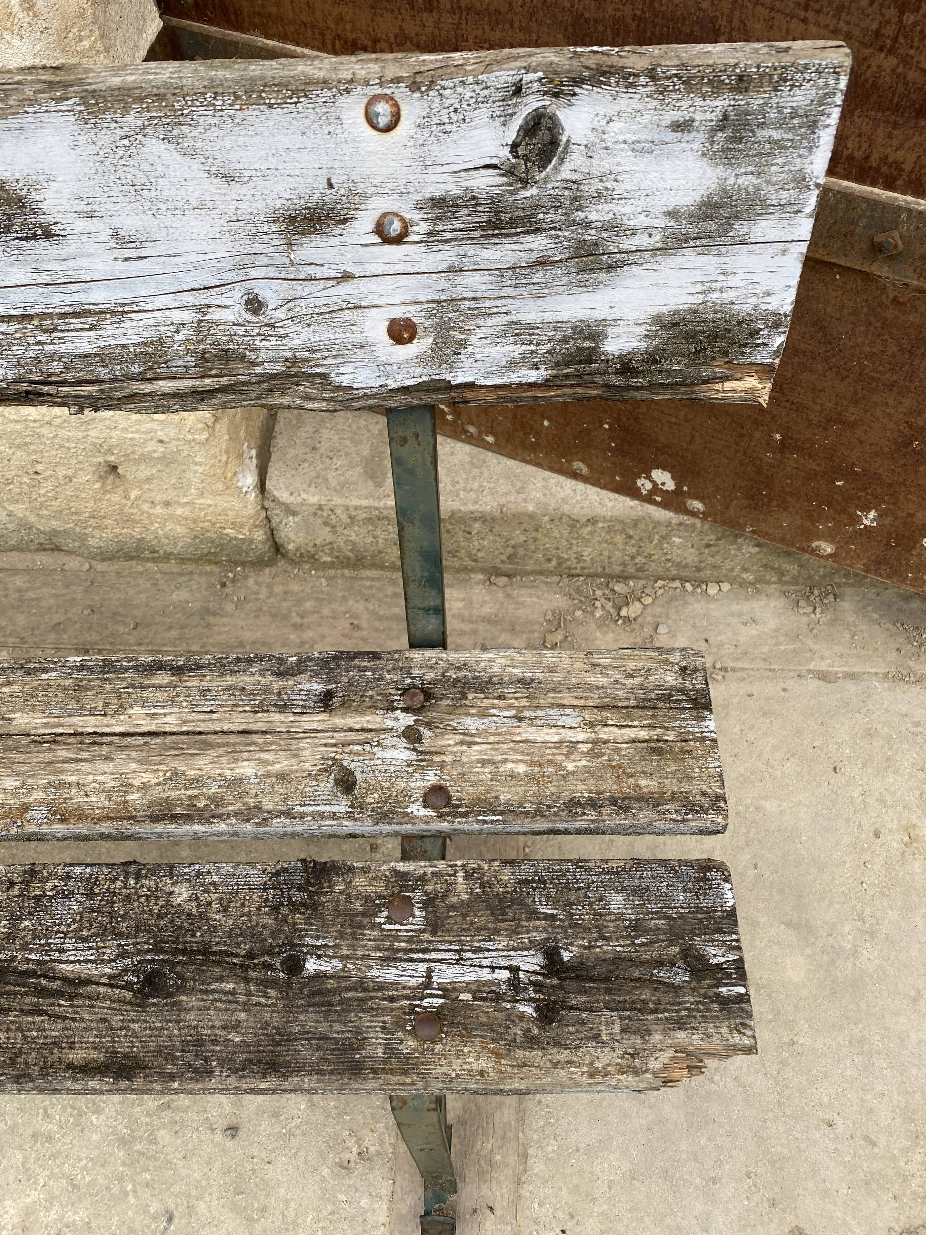 Wooden garden bench 1970