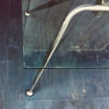 Table basse acier et verre