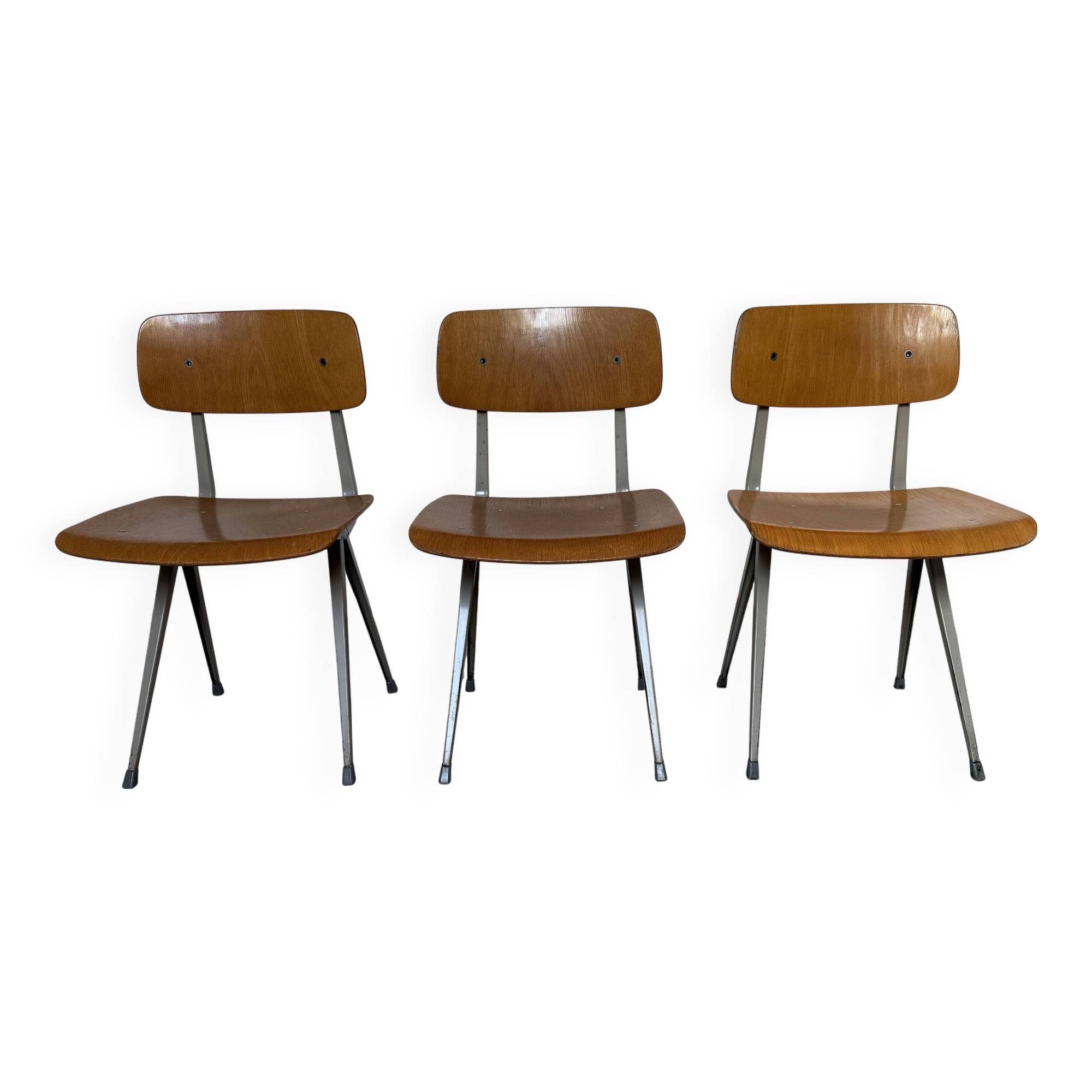 Set of 3 Friso Kramer chairs for Ahrend by Cirkel Result 60s 70s