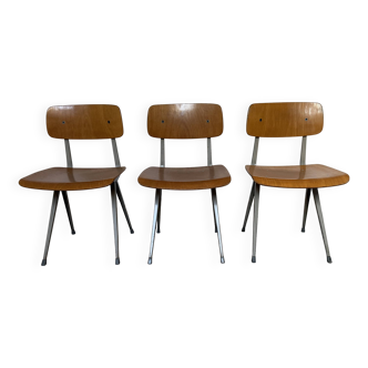 Set of 3 Friso Kramer chairs for Ahrend by Cirkel Result 60s 70s