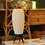 Mid-century textured plastic lamp, 1950s–60s.