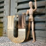 Vintage brass sign letter