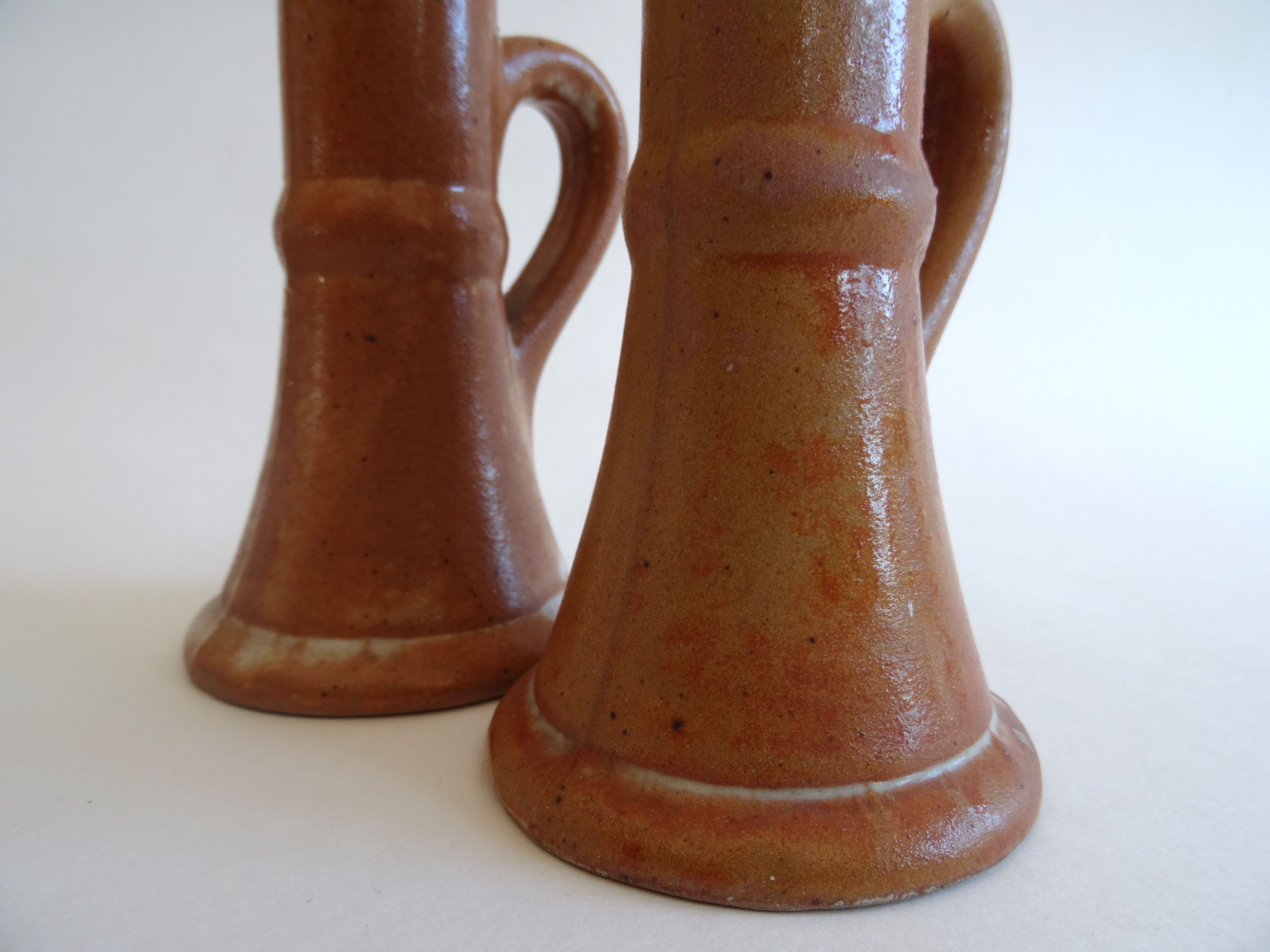 Pottery sandstone candle holders