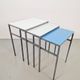 Vintage Mimi Nesting Tables in Metal and Teak by Formica, 1960s, Set of 3