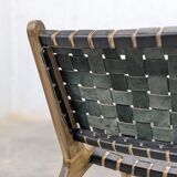 Handcrafted Moroccan leather armchair