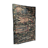 decorative tapestry in the Aubusson style, medieval scene, point de l’halluin
