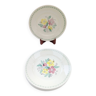 6 assiettes plates anciennes