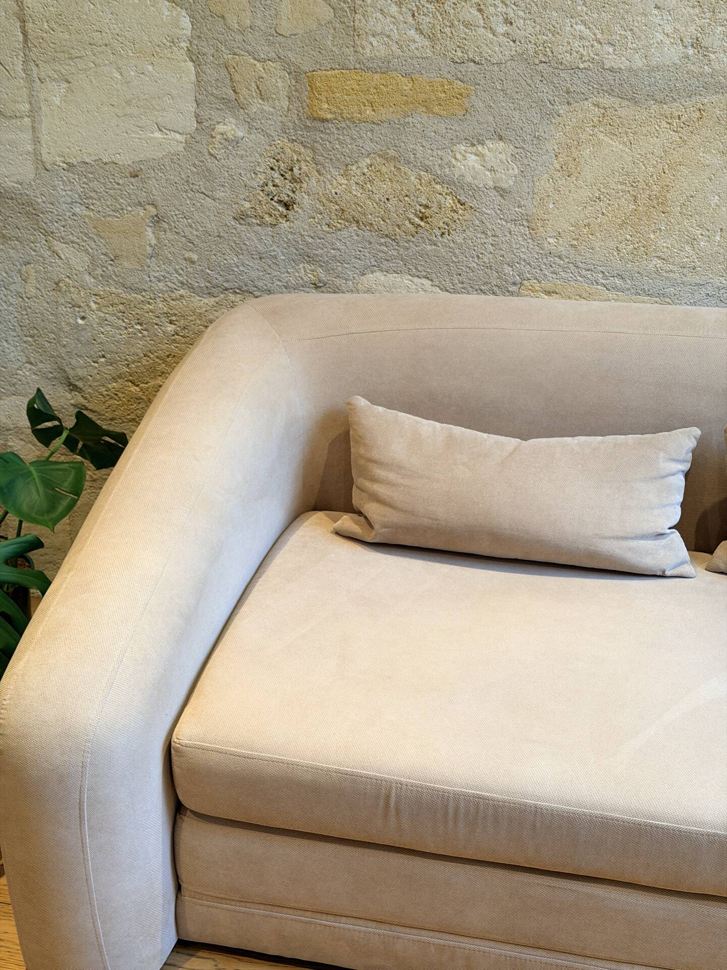 2-seater convertible sofa bed Westing model Eliot in fabric