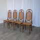 Set of 4 Mid-century Bentwood Cane Dining Chair, Thonet Style, 1970s Yugosl