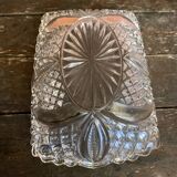 Vintage Geometric Shaped Moulded Glass Pocket Video #D550