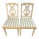 Suite de 5 chaises en hêtre style Louis XVI