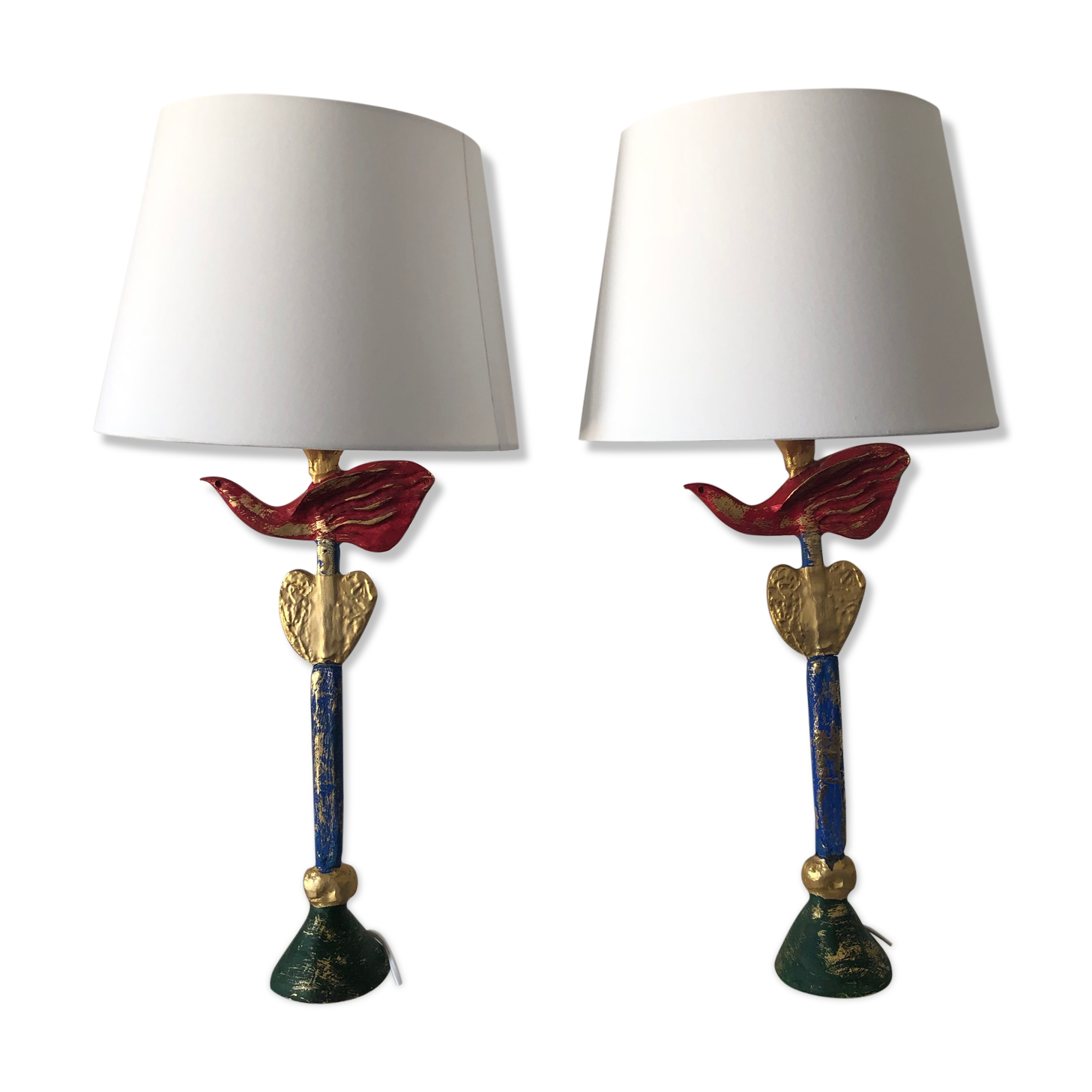 Pair of table lamps Fondica, Pierre Casenove, 1994