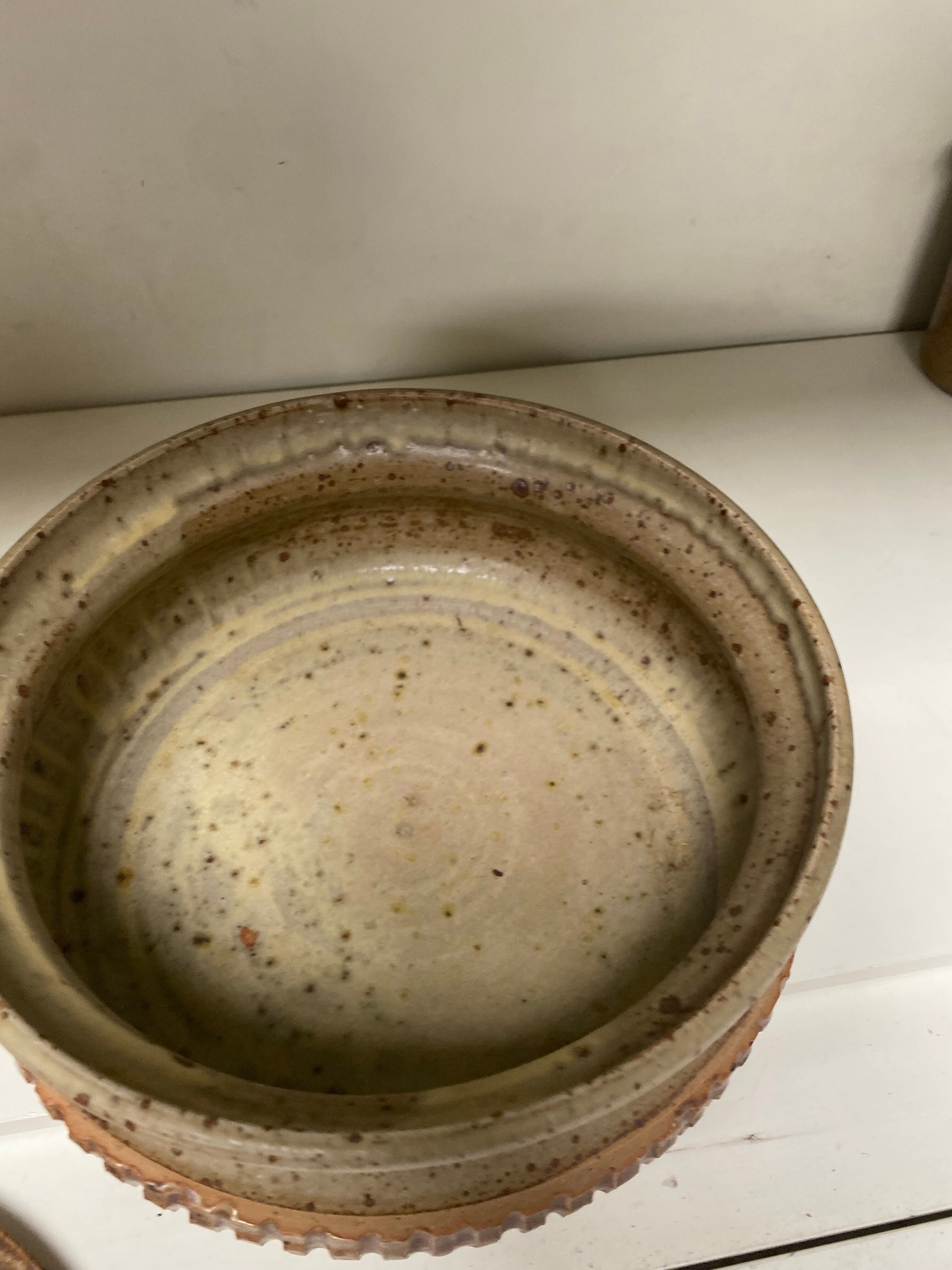 Salad dish in ancient sandstone