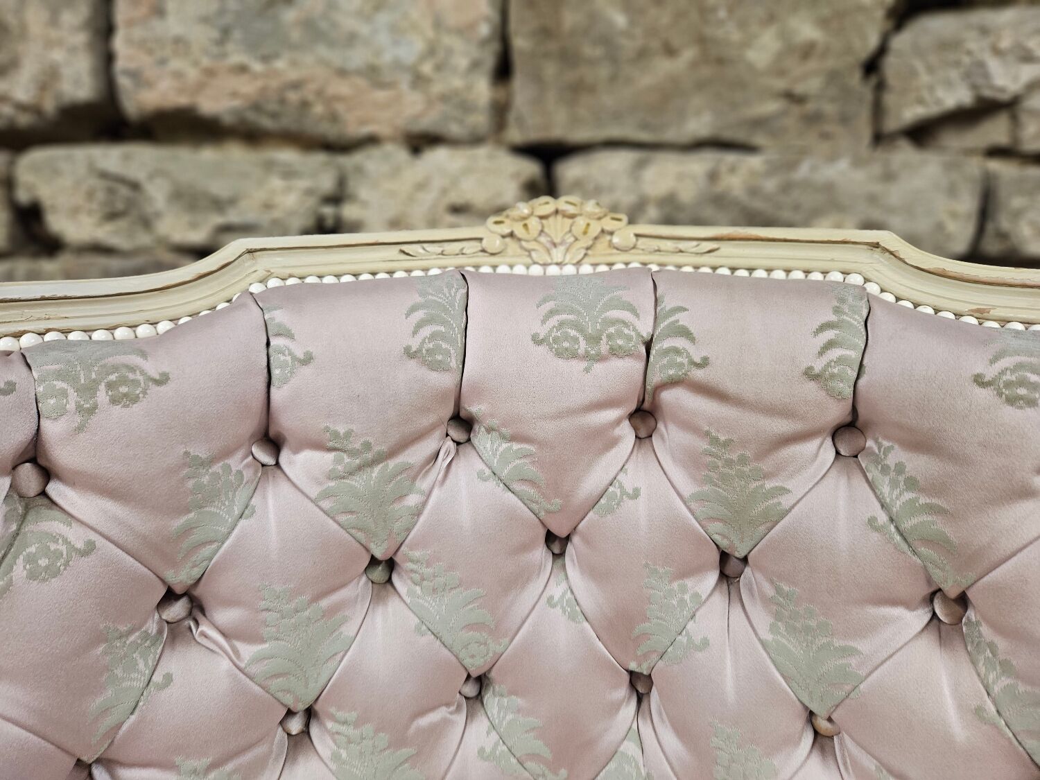 Pair of 1960s silk bergère armchairs