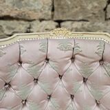Pair of 1960s silk bergère armchairs
